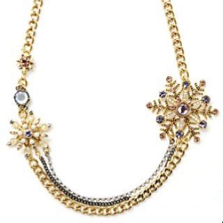 Betsy Snowflake Necklace Betsey Johnson Necklace Chain Statement