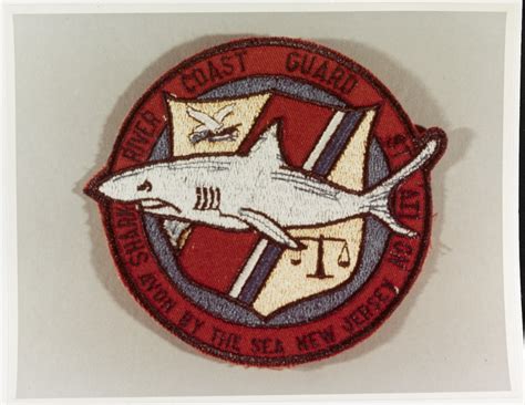 Nh 88293 Kn Insignia U S Coast Guard Station Shark River Avon By The Sea New Jersey