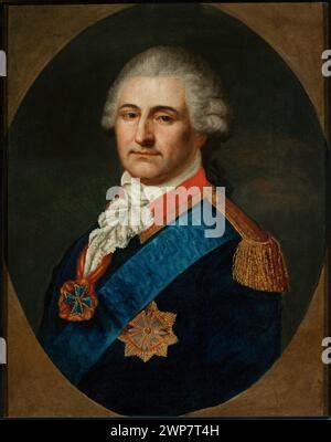 Portrait Of Stanis Ava Of August Poniatowski In The Uniform Of The Head