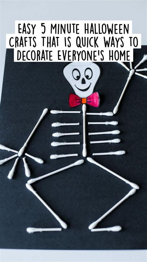 Easy 5 Minute Halloween Crafts That Is Quick Ways to Decorate Everyone ...