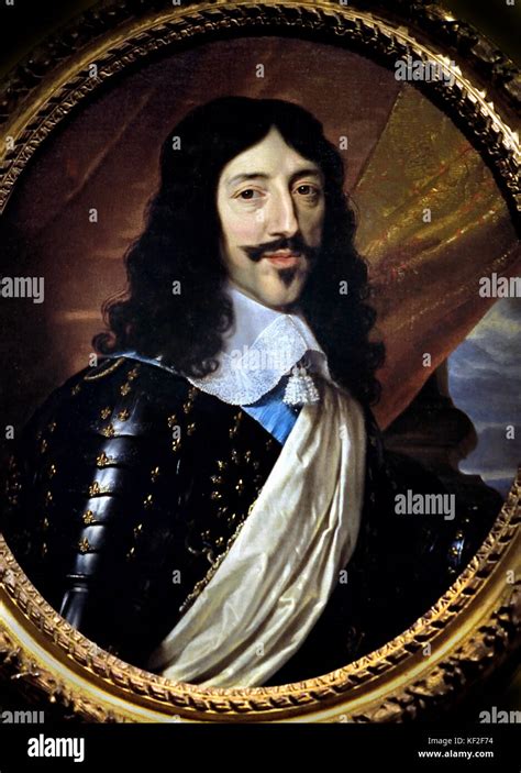 Porträt Von Louis Xiii Roi De France Louis Xiii 1601 1643 War Ein