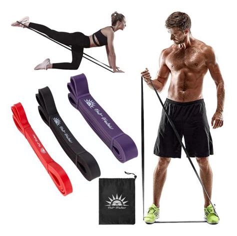 Kit 3 Elástico Exercício Funcional Bumbum Band Extensor Treino