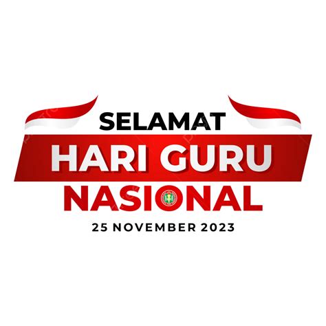 Spanduk Selamat Hari Guru Nasional November Vektor Hari Guru