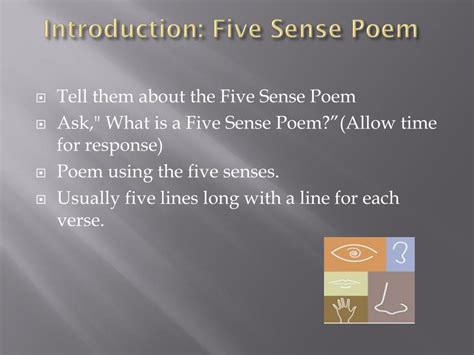 Ppt Five Senses Poetry 2 Nd Grade Powerpoint Presentation Free