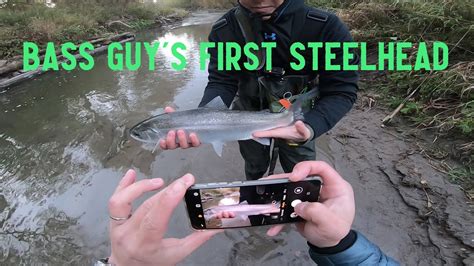 Ontario Salmon Steelhead Bass Guy S First Steelhead YouTube