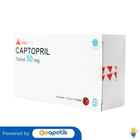 Jual Captopril Ogb Dexa Medica Mg Box Tablet Hipertensi