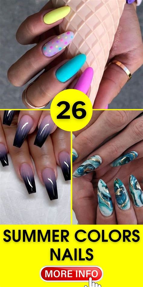 Summer Colors Nails 2024 Short Simple And Cute Acrylic Ideas In 2024