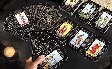 Tarjetas De Tarot Con Libro De Gu A Y Bolsa De Transporte De Lino