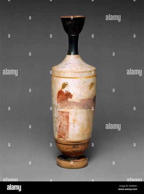 Terracotta Lekythos Oil Flask Attributed To The Sabouroff Painter