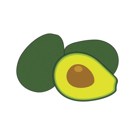 Premium Vector Cartoon Vector Illustration Avocados Icon Isolated On