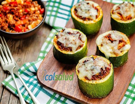 Zapallo Italiano relleno de Atún y Verduras Colsalud Zapallos