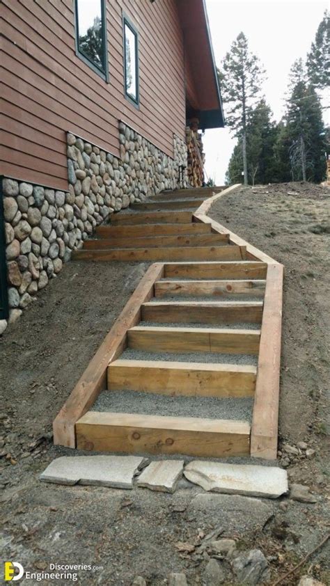 31 Fantastic Ideas To Make Your Own Steps In Your Garden Engineering Discoveries Sloped