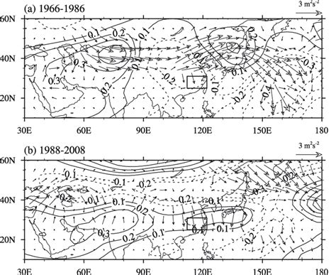 Correlation Of 200 Hpa Streamfunction Contours In August With The