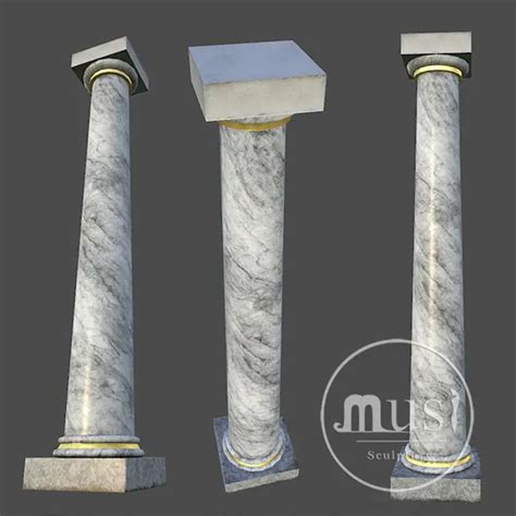 Artificial Marble Carved White Marble Columns Pillars Buy White