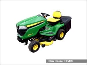 John Deere X350R garden tractor: review and specs - Tractor Specs