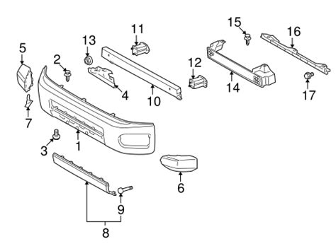 Genuine OEM BUMPER COMPONENTS FRONT Parts For 2007 Toyota FJ