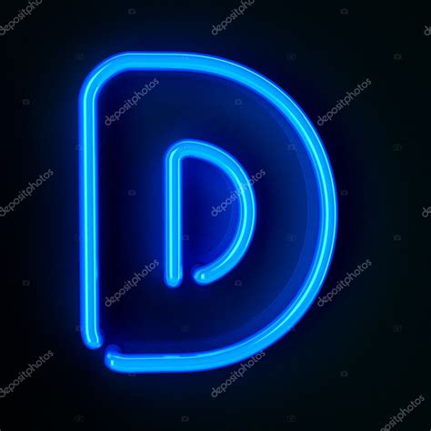 Neon Sign Letter D — Stock Photo © creisinger #8807992