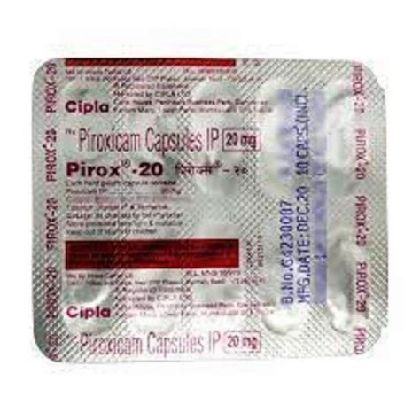 Piroxicam Capsules Ip Mg At Rs Stripe Pharmaceutical Capsules