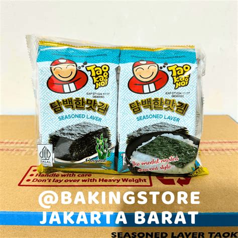 Tao Kae Noi Seasoned Laver Original 2x4gr Halal Seaweed Nori Shopee