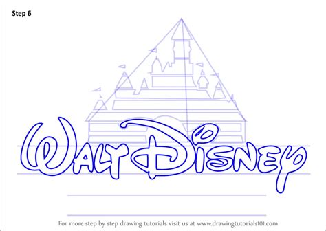 How to Draw Walt Disney Logo (Brand Logos) Step by Step | DrawingTutorials101.com