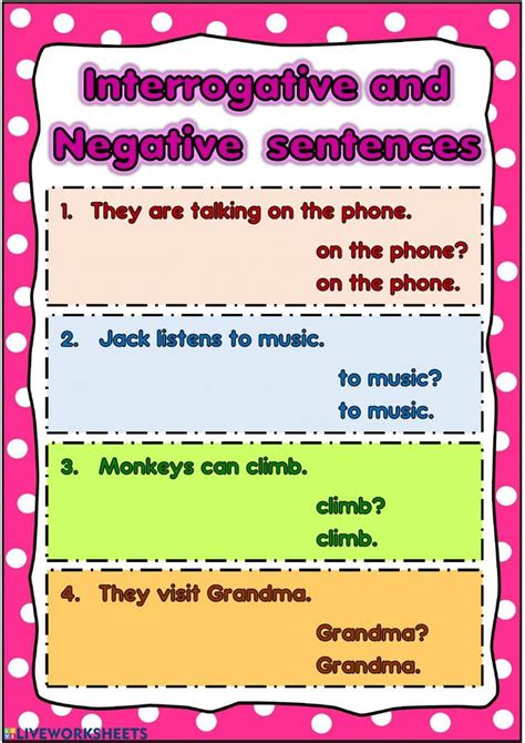 Interrogative Sentences Exercises For Class 4