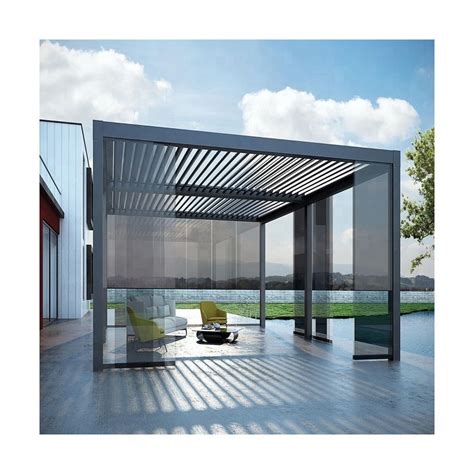 Aluminum Pergola Louvered Motorized Custom Aluminium Pergola Aluminum