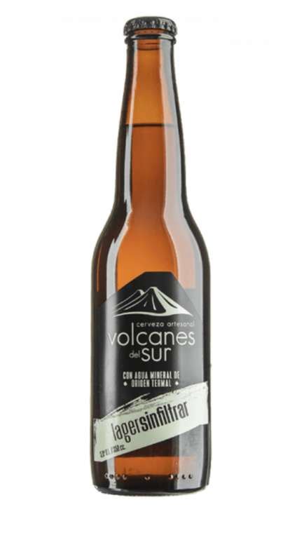 Cerveza Volcanes Del Sur Lager Sin Filtrar Botella 350cc