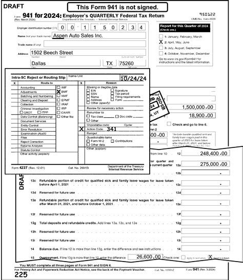 Irs Form 941 Schedule B 2024 Printable Jaine Georgeta