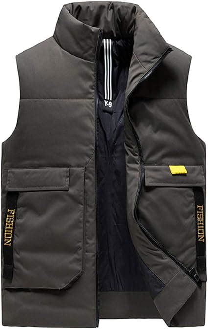 Gilet Dhiver Pour Hommes Gilet Matelassé Veste Légère Sans Manches