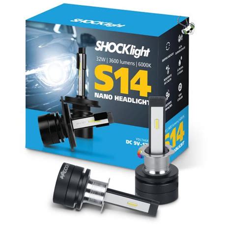 Lâmpada Shocklight Led Automotivo S14 Nano Headlight 3600 Lumens 6000k