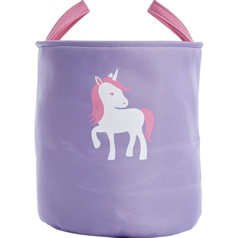 Tm Designs Lavender Unicorn Print Storage Basket Storage Baskets