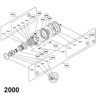 Moteur Rotation Tourelle POCLAIN Assemblage 99929445 Cuoq Forest