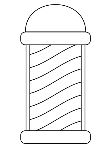 Barber Pole Coloring Page ColouringPages