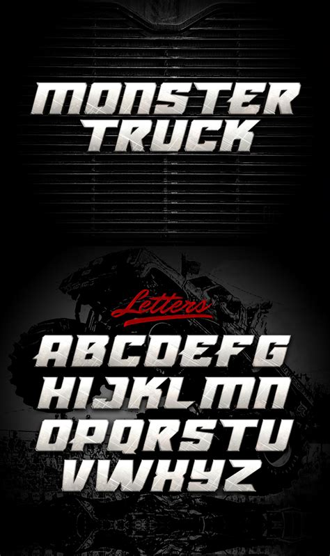 Monster Truck Font - Freebie Supply