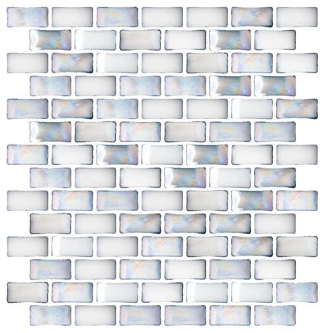 Curved Milk Glass Subway Tile Full Sheet Modern Wall And Floor Tile By Susan Jablon Mosaics