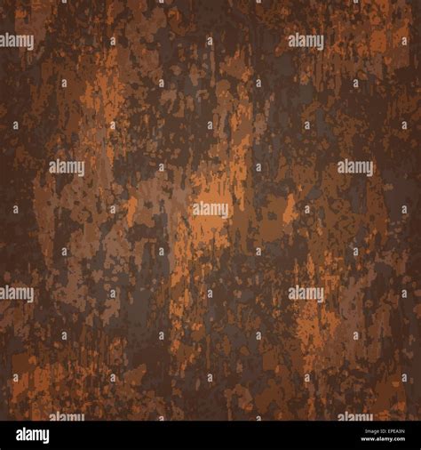 Abstract Seamless Texture Of Dark Brown Rusted Metal Stock Vector Image