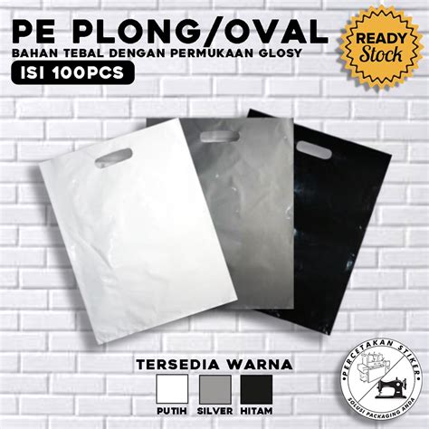 Jual 25x35 Min Order 50 Pcs Plastik Plong Kantong Plastik PE Plong