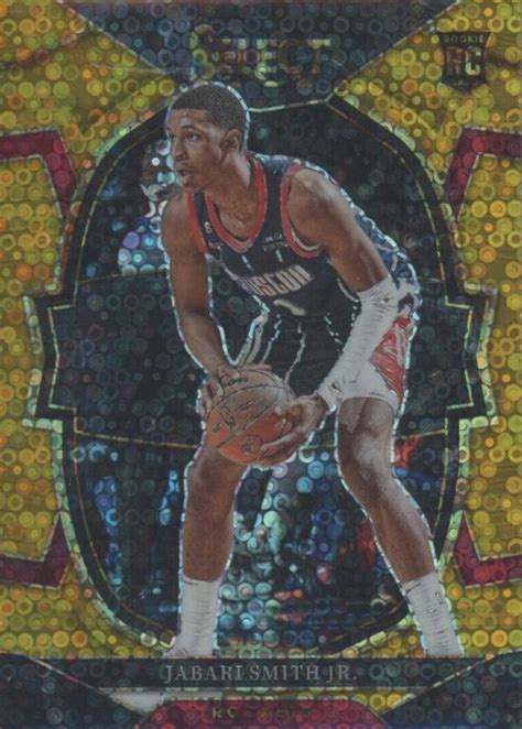 Jabari Smith Jr Select Concourse Gold Disco Price Guide