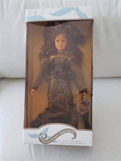 Timeless Treasures Genuine 18 Porcelain Doll With Stand Genuine Hand