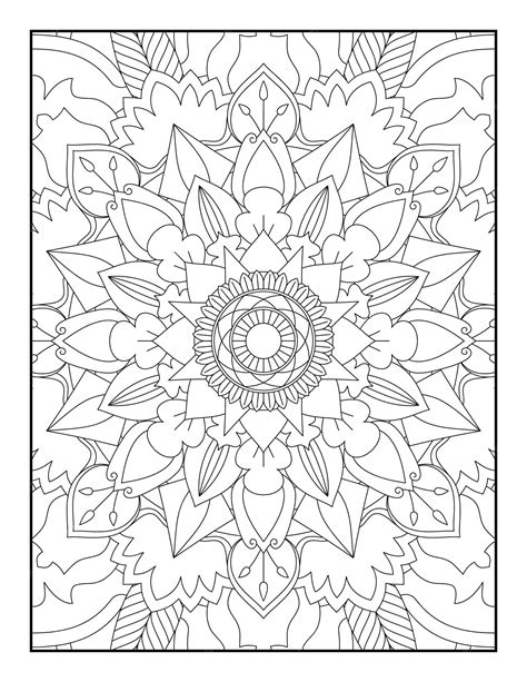 Páginas Para Colorear De Mandala Página Para Colorear De Mandala Para