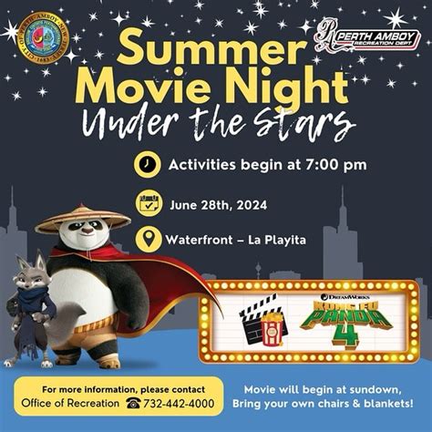 Summer Movie Night Under The Stars Perth Amboy Now