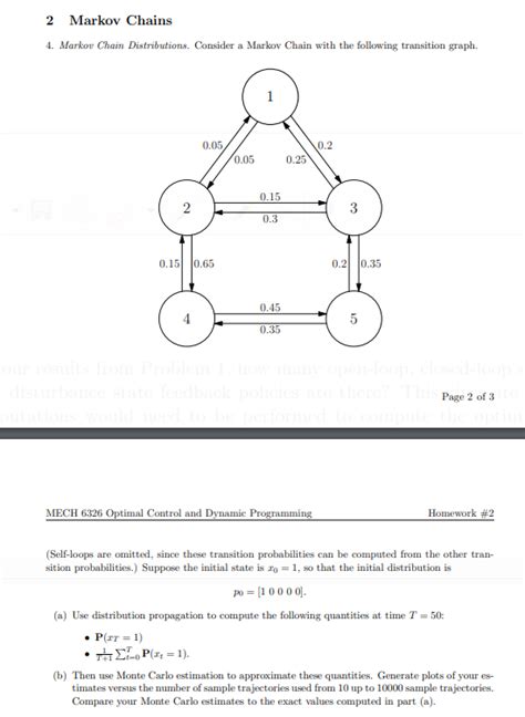 Markov Chains Markov Chain Distributions Chegg