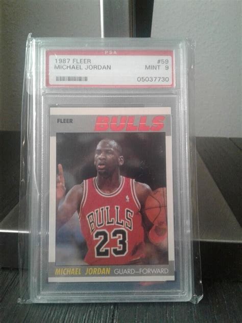 1987 Fleer 59 Michael Jordan 2nd Year HOF PSA 9 MINT EBay