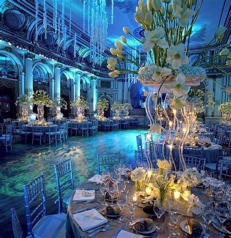 Underwater Wedding Decor Sea Wedding Blue Wedding Inspiration