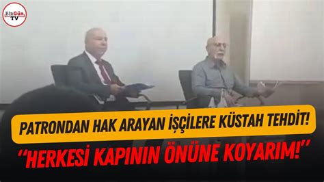 Patrondan hak arayan Eti Krom işçilerine skandal tehdit Herkesi