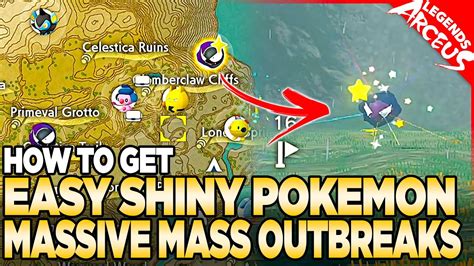 V1 1 Easy Shiny Pokemon In MASSIVE Mass Outbreaks Pokemon Legends