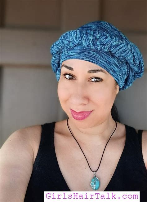 DIY Turban Head Wrap To Cover Hair Loss Using Leggings