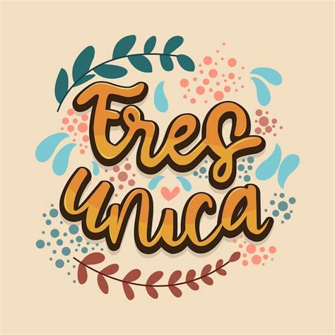 Cita De Letras Vectoriales Espa Ol Nico Vector Premium