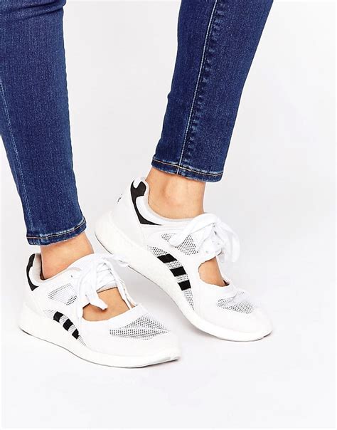 Adidas Originals Originals White Lace Up Open Sneakers Lyst Uk