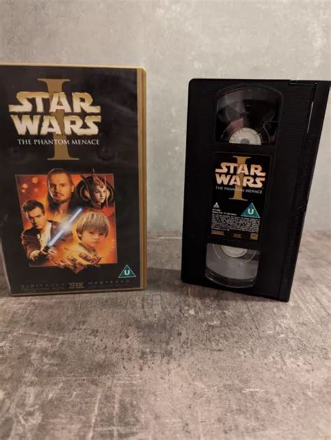 STAR WARS EPISODE 1 The Phantom Menace VHS Tape Film 2000 VGC 4 99